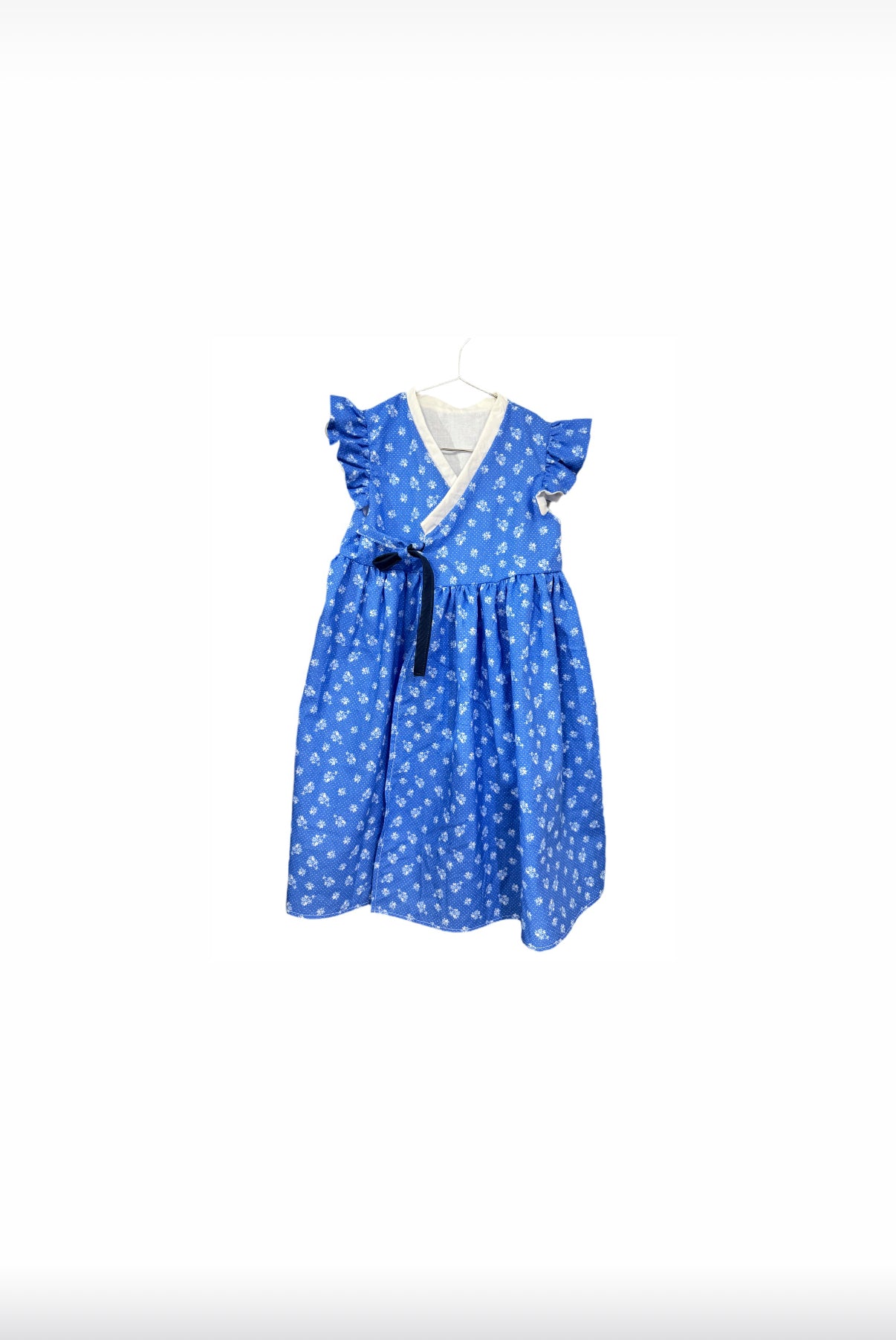 Blue floral dress