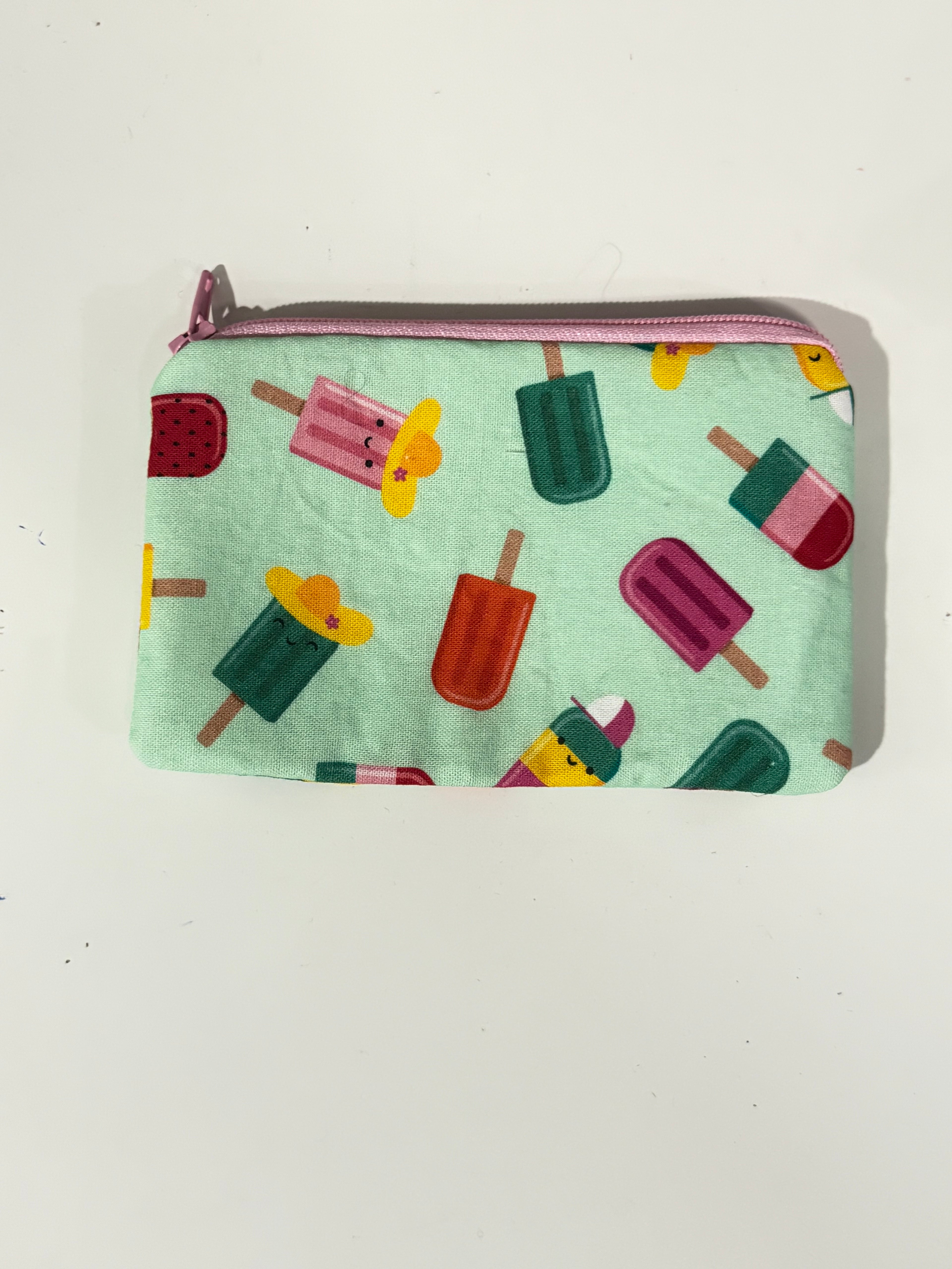 Popsicle printed mini zipper bag