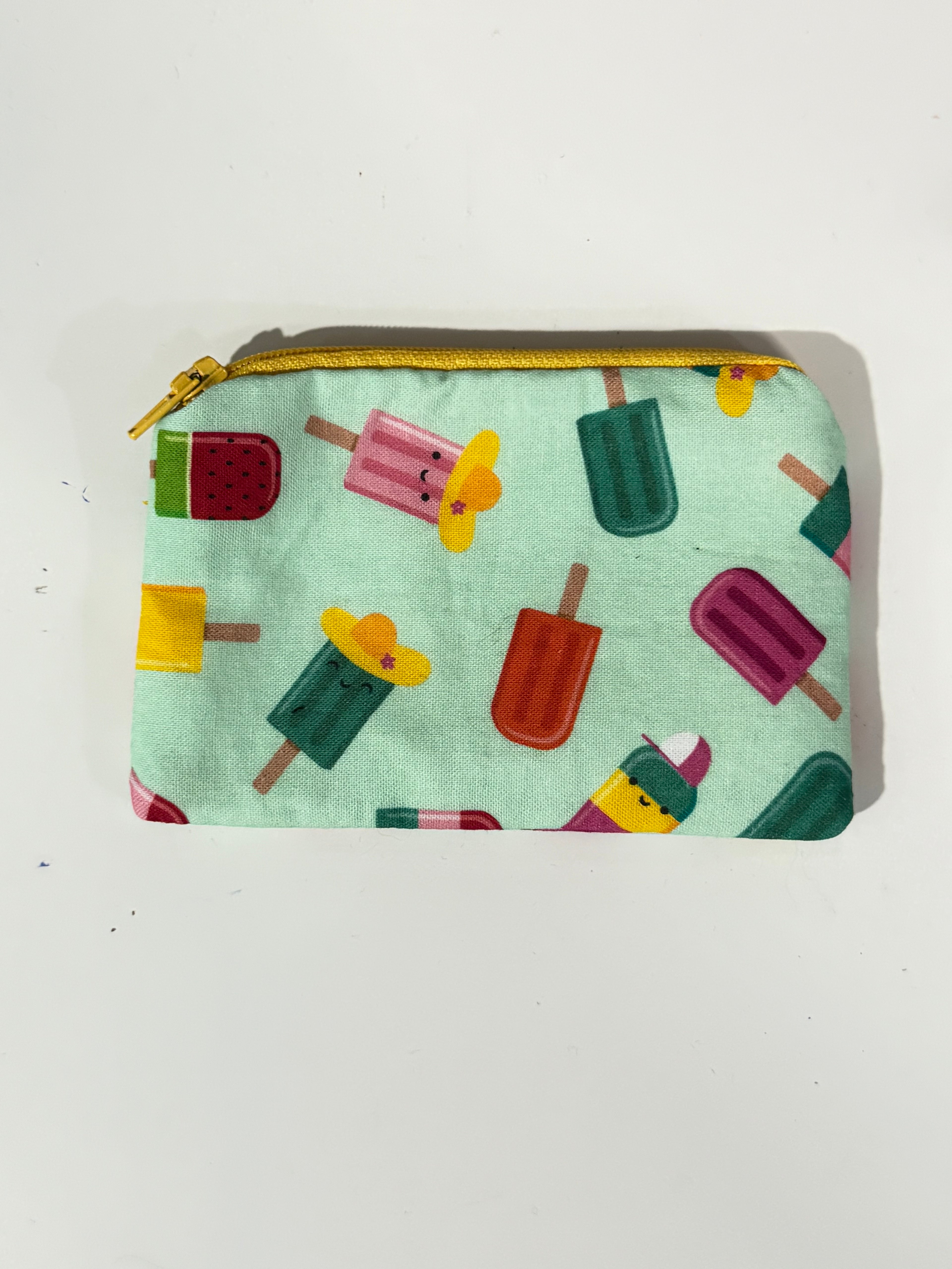 Popsicle printed mini zipper bag