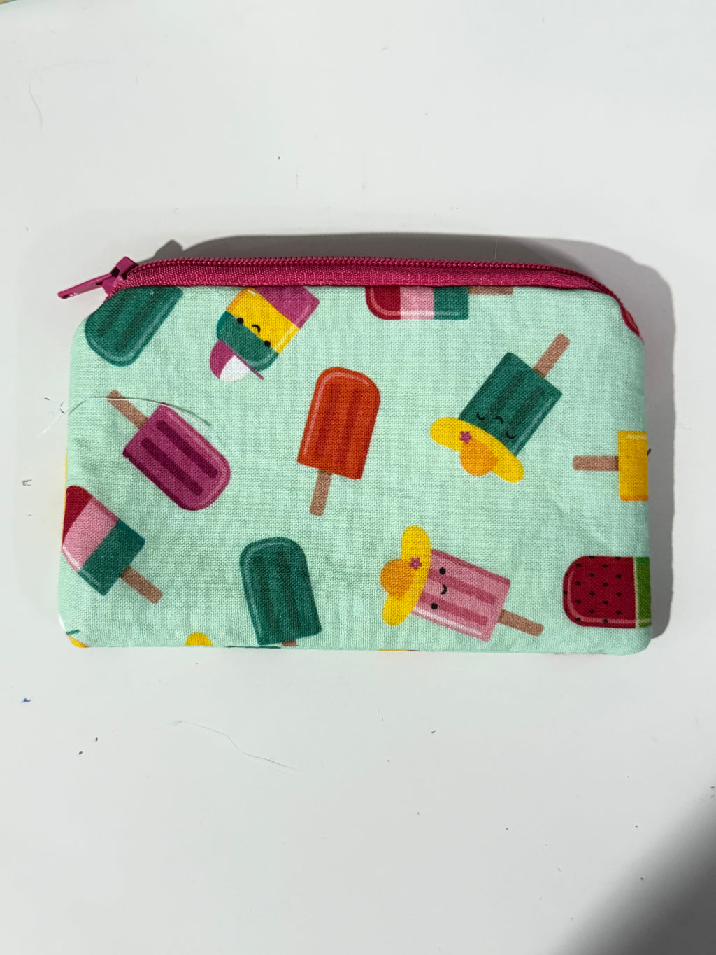 Popsicle printed mini zipper bag