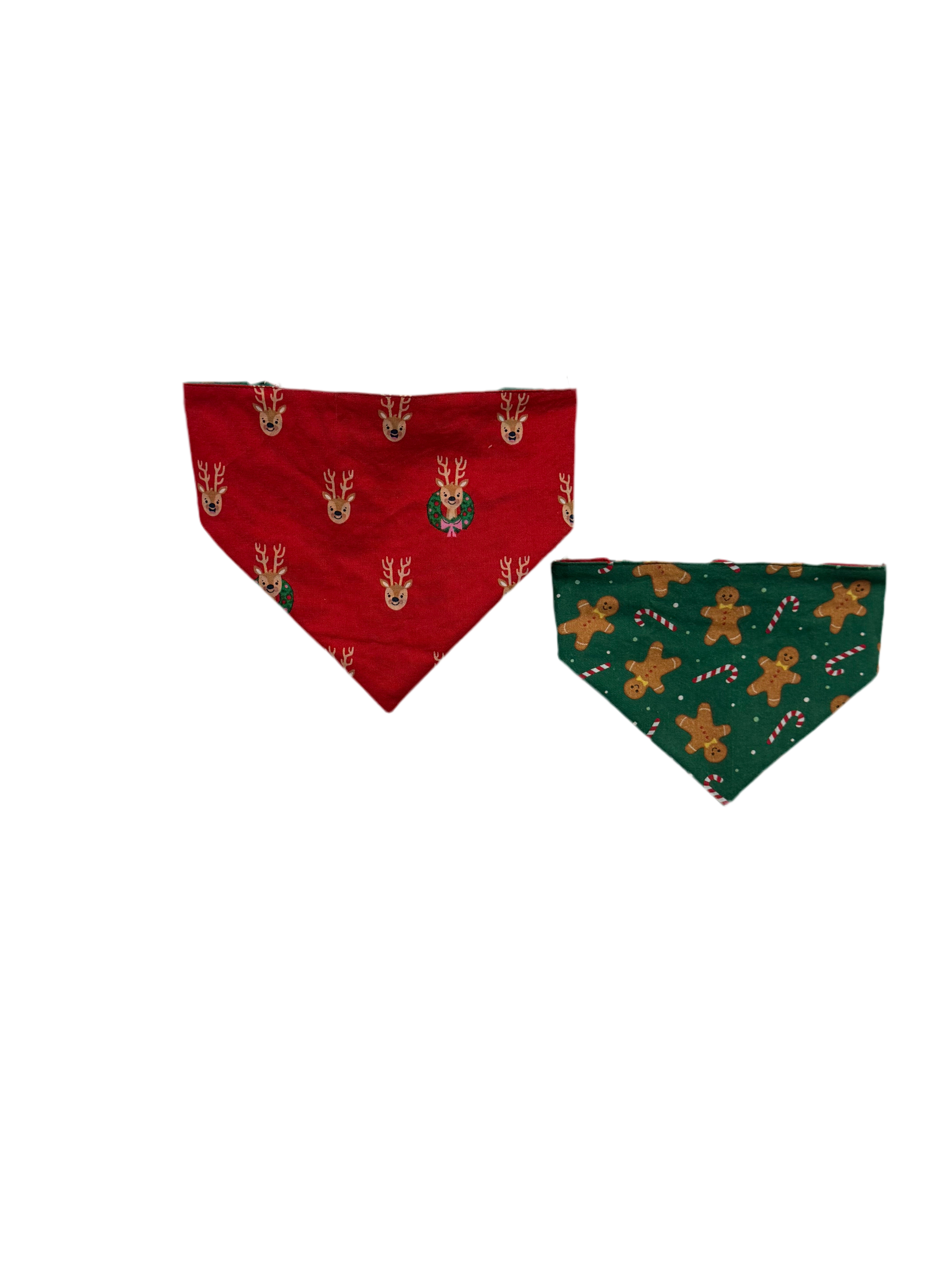 Christmas bandanas reversible