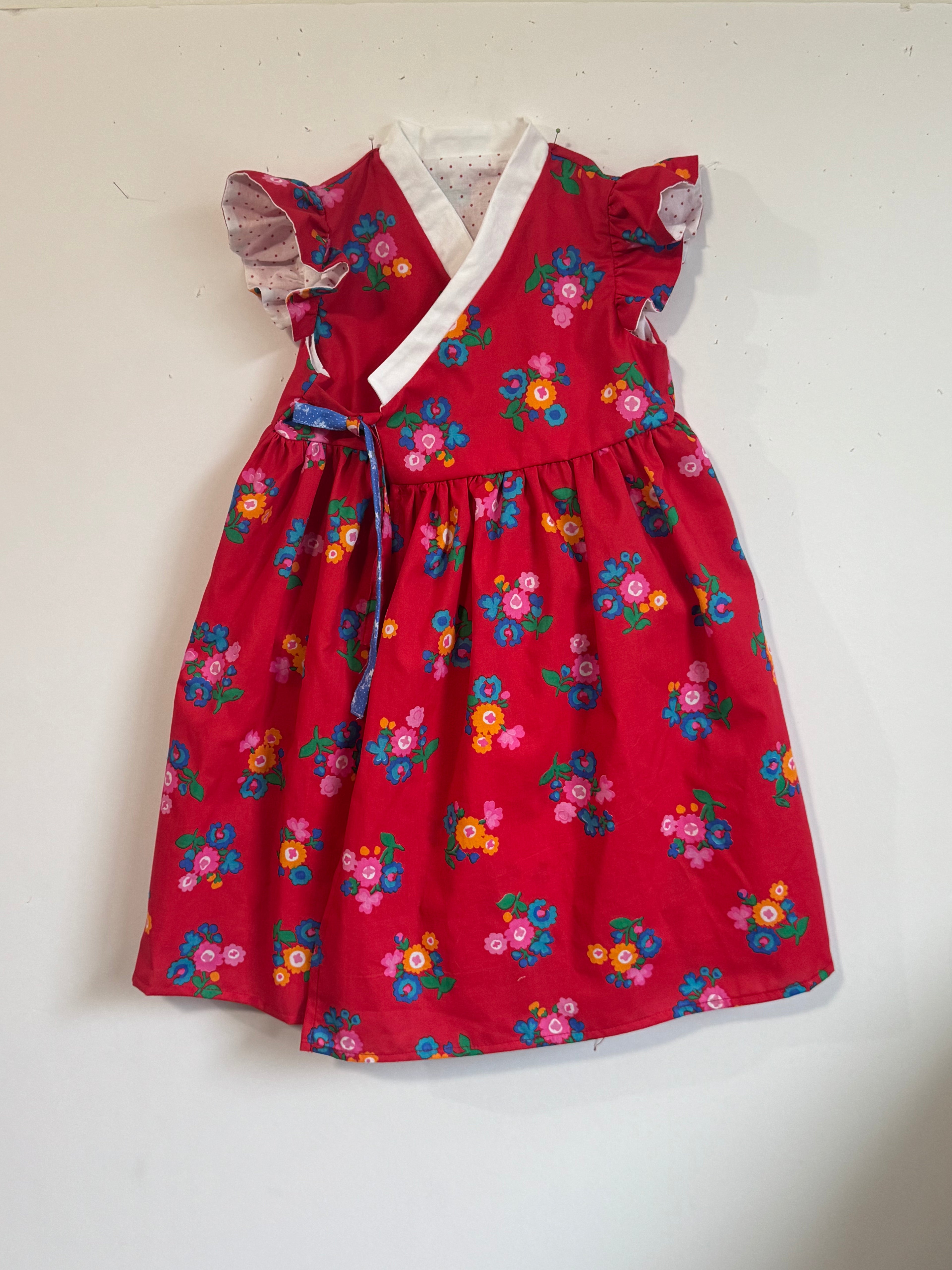 3t Red floral
