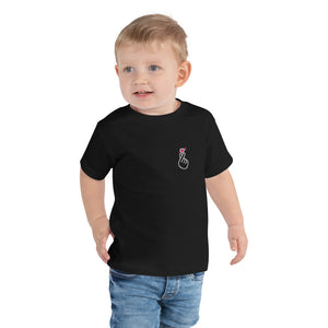 Toddler finger heart t-shirt (black)