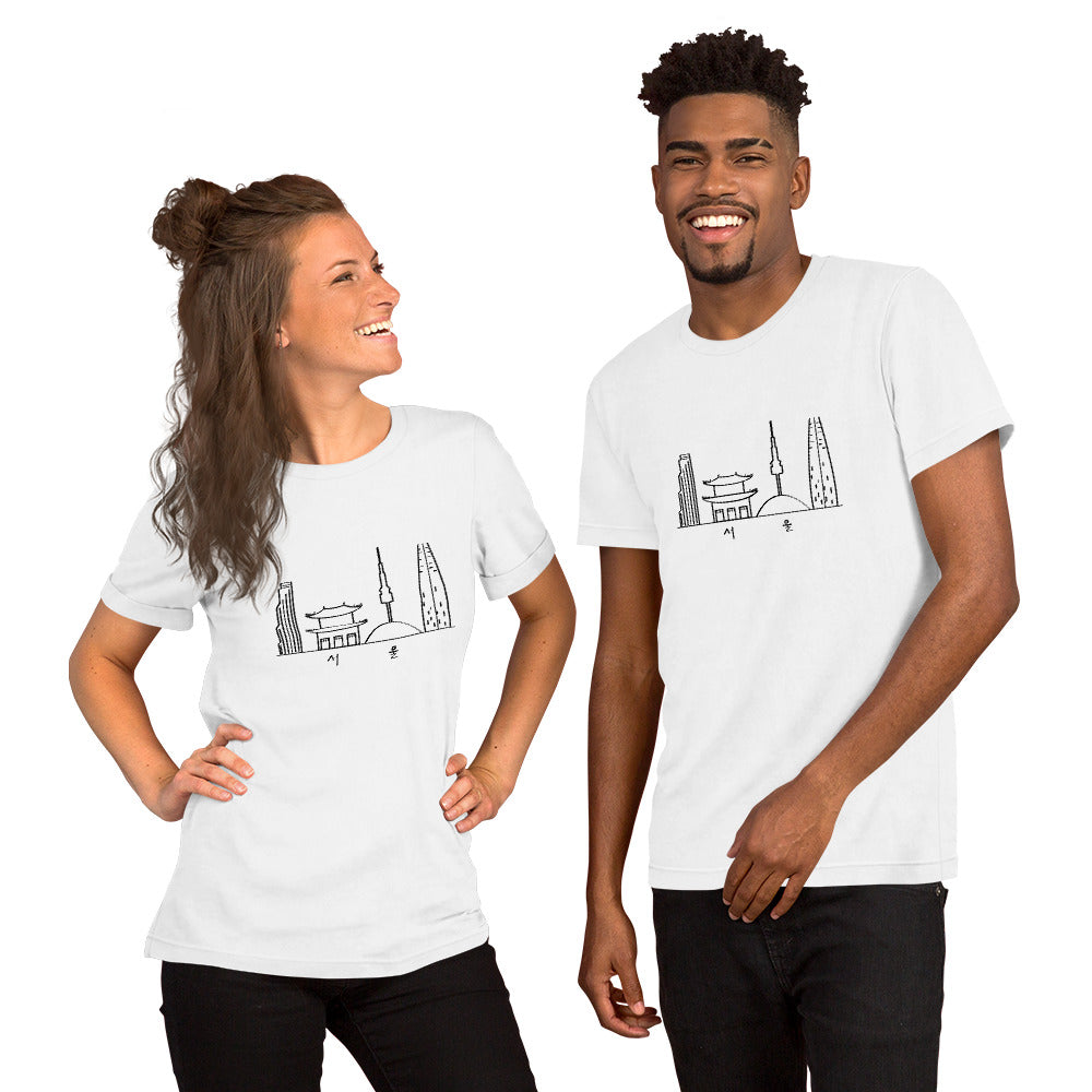 Seoul skyline t-shirt (blk)