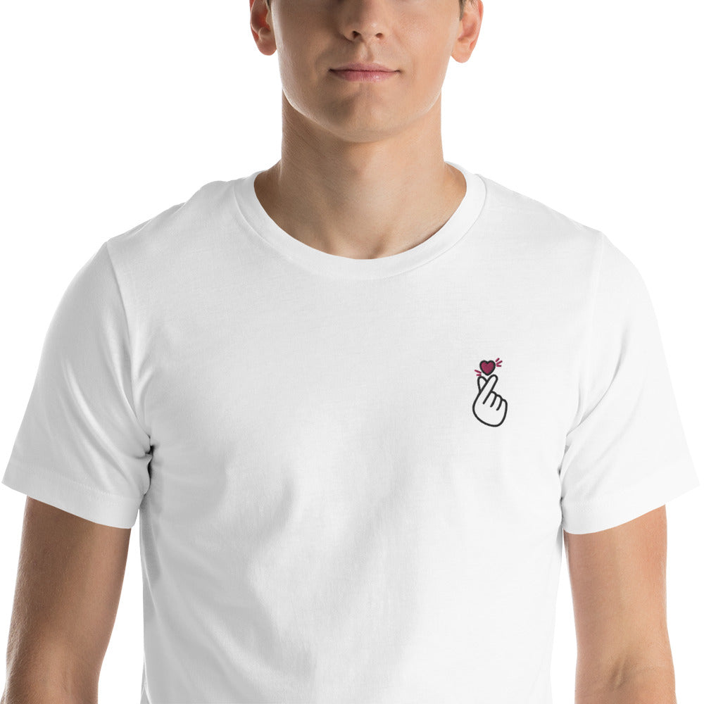 Finger heart T-shirt (white)